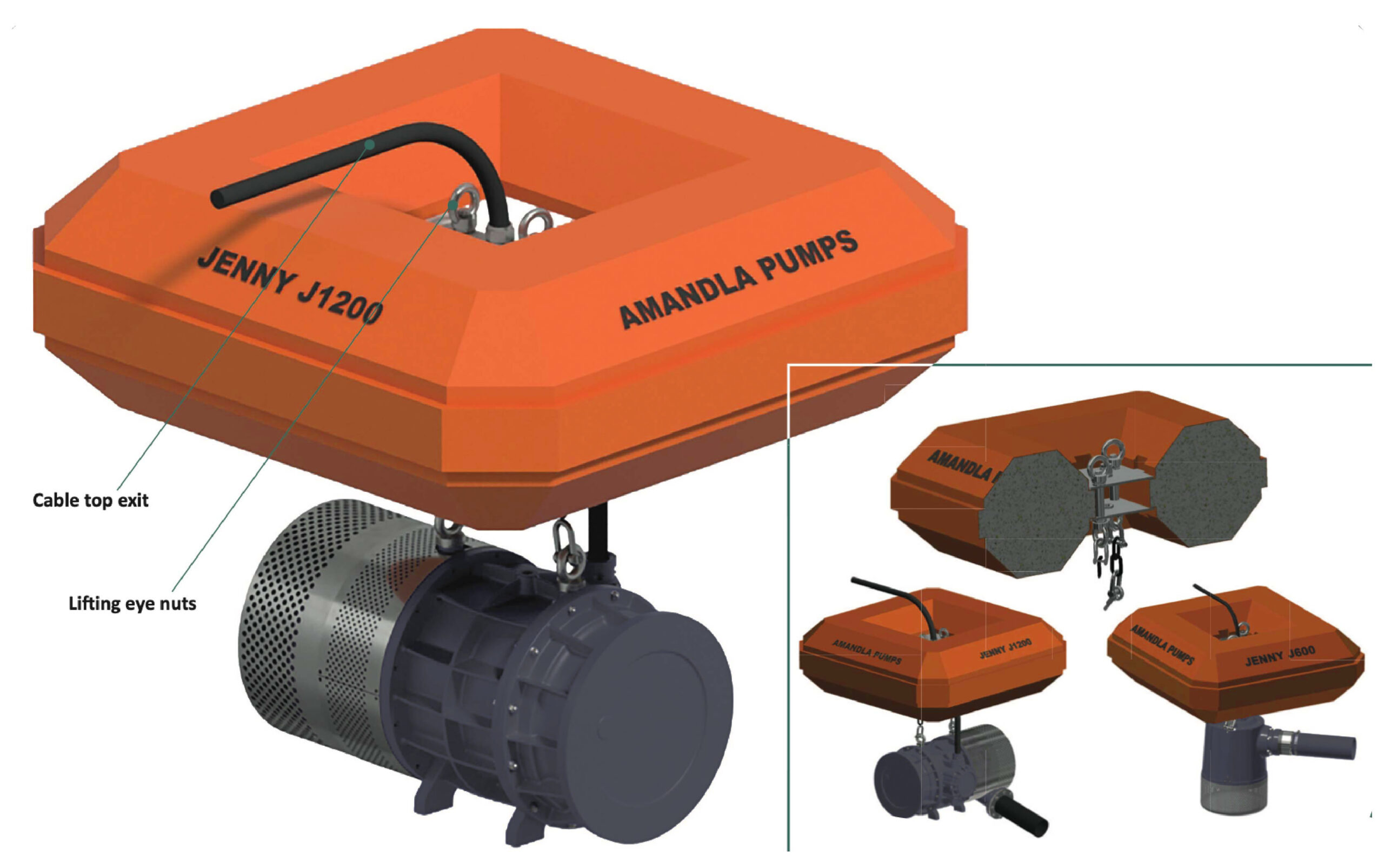 J1200 AMANDLA JENNY J1200 PUMP FLOAT - Pumps For Africa